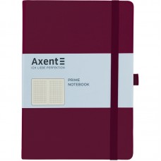 Блокнот AXENT 145*210мм 96арк. Partner Prime 8305-46 винний, на гумці (клітинка) /8305-46-А/