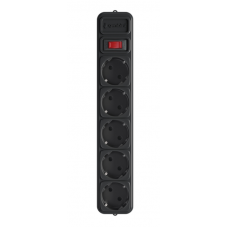 Фільтр мережевий Gembird 5 роз.+вимик. 1,8м Black /SPG5-G-6B/