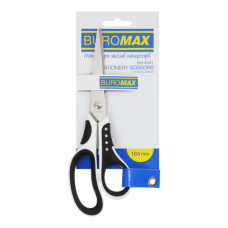 Ножиці BUROMAX 4541 16,4см руч. з гумов. вставками (12) /BM.4541/