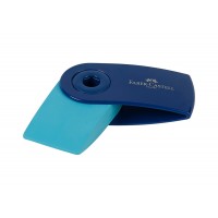 Чинка пластик. Faber-Castell 182714 Sleeve mini Trend, з контейнером, у чохлі (двокольорова) (12) /182714/