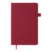 Блокнот BUROMAX 125*195мм 96арк. TWEED 291163-13 штучна шкіра, бордовий, на гумці (клітинка) /BM.291163-13/