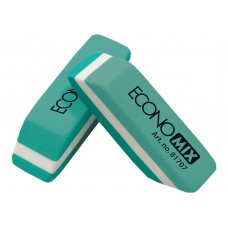 Гумка ECONOMIX 81707 біло-зелена (30) /E81707/