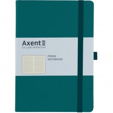 Блокнот AXENT 145*210мм 96арк. Partner Prime 8305-31 малахітовий, на гумці (клітинка) /8305-31-А/