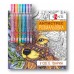 Розмальовка-антистрес SANTI "У світі тварин", 10арк. з гелевими ручками /450159/
