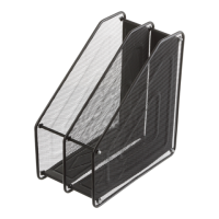 Лоток вертикальний метал. 2 в 1 BUROMAX 6263-01 чорний (12) /BM.6263-01/