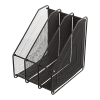 Лоток вертикальний метал. 3 в 1 BUROMAX 6264-01 чорний /BM.6264-01/