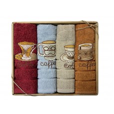 Рушник махровий 4шт. NILTEKS 40*60см, д/кухні, в подар. уп.