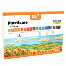 Пластилін 18кол. YES 540691 Orange Line 360г, стек /540691/