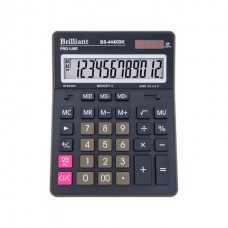 Калькулятор BRILLIANT  бухг. BS-444XBK чорний, 12розр. (155*203мм) /BS-444XBK/