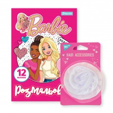 Розмальовка 1ВЕРЕСНЯ "Barbie", 6арк. з прикрасою для волосся /450169/