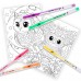 Розмальовка 1ВЕРЕСНЯ "Совенята", 6арк. з гелевими ручками (неон) /450172/