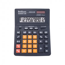 Калькулятор BRILLIANT  бухг. CDB-1201-ORN чорний, 12розр. (155*205мм) (помаранчеві клавіші) /CDB1201-ORN/