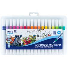 Набір маркерів акрилових KITE Creative 36кол. K-1158 /K-1158/