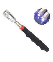 Указка телескопічна з магнітом+підсвічування, 79см /115063/