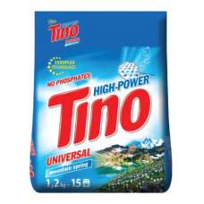Пральний порошок TINO автомат 1,2кг Mountain spring універсальний + д/ручного прання
