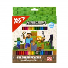 Олівці кольорові Yes 24 кол. Minecraft