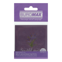 Стікери BUROMAX 75*75 пластикові  50арк 2325-07 ARABESKI блискучий фіолетовий (12) /BM.2325-07/