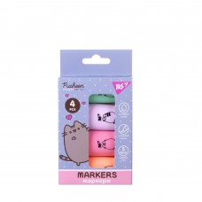 Маркер текстовий Yes Pusheen в наборі 4 шт.