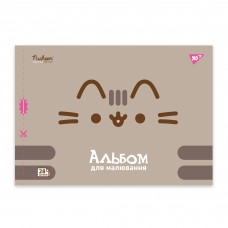 Альбом для малювання YES А4 28 скоба з перфорацією Pusheen