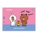 Альбом для малювання YES А4 28 скоба з перфорацією Line Friends