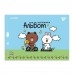 Альбом для малювання YES А4 28 скоба з перфорацією Line Friends