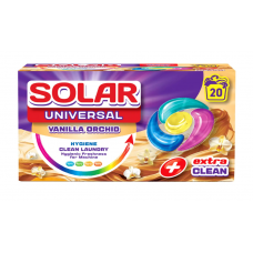Засіб для прання капсули SOLAR 20шт Universal Vanilla Orchid