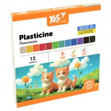 Пластилін 12кол. YES 540689 Orange Line 240г, стек /540689/