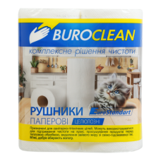Рушники паперові BUROCLEAN Eurostandart 10100402 2шт. 2-шар. (20) /10100402/