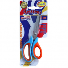 Ножиці дитячі CLASS 4287-06C 133мм ергоном., 2-х кольорові гнучкі прогумовані ручки, сині (24) /4287-06C/