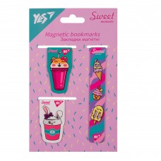 Закладки магнитные Yes Sweet Cream 3 шт