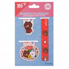 Закладки магнитные Yes Line Friends 3 шт
