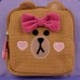 Шкільний рюкзак напівкаркасний YES Line Friends Pretty Choco S-104