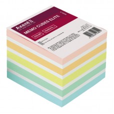Папір для нотаток кольоровий AXENT 9*9*7cм, до 740арк, не склеєний Elite "Color" 8028-А (36) /8028-A/
