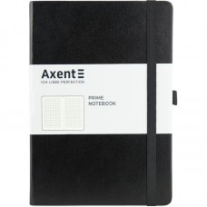 Блокнот AXENT 145*210мм 96арк. Partner Prime 8305-01 чорний, на гумці (клітинка) /8305-01-A/