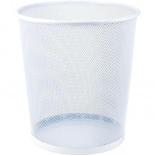 Корзина для паперів метал. AXENT 2119-21, 12л кругла біла /2119-21-A/