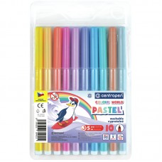 Фломастери CENTROPEN 10кол. 7550/1009 TP PASTEL /7550/1009 TP/
