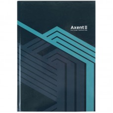 Книга канц. тв.обкл. А4  96арк. # офс. AXENT Lines, сіра /8422-580-A/