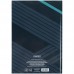 Книга канц. тв.обкл. А4  96арк. # офс. AXENT Lines, сіра /8422-580-A/