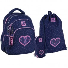 Рюкзак шкільний KITE Education SET_K25-763M-4 Be Kind + (пенал, сумка д/взуття) /SET_K25-763M-4/