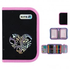 Пенал з наповненням 1 відділення KITE K25-622H-3 Love is, з 2-ма клапанами /K25-622H-3/