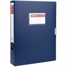 Папка-коробка пласт. А4 6см AXENT 1760-02-A на липучці, синя /1760-02-A/