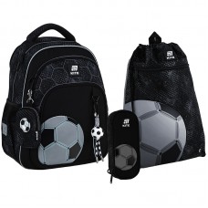 Рюкзак шкільний KITE Education SET_K25-763M-2 Football + (пенал, сумка д/взуття) /SET_K25-763M-2/