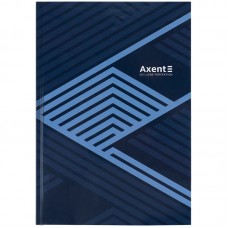 Книга канц. тв.пал. А4  96арк # офс. AXENT 8422-581-A Lines, синя (10) /8422-581-A/