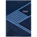 Книга канц. тв.пал. А4  96арк # офс. AXENT 8422-581-A Lines, синя (10) /8422-581-A/