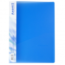 Швидкозшивач плотн. А4 AXENT 1304-02 прозорий синій /1304-02-A/