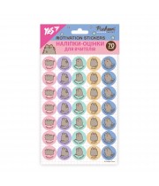 Наліпки-оцінки YES 955396 Pusheen, круглі (70шт) /955396/