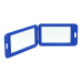 Бейдж (ідентифікатор) BUROMAX 5414-02 69х111мм вертик. PP+PVC, синій (5) /BM.5414-02/