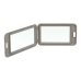 Бейдж (ідентифікатор) BUROMAX 5414-09 69х111мм вертик. PP+PVC, сірий (5) /BM.5414-09/