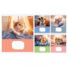 Зошит  12арк. # 1ВЕРЕСНЯ 768066 Pets Frinds (25) /768066/