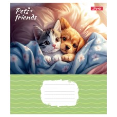 Зошит  12арк. # 1ВЕРЕСНЯ 768066 Pets Frinds (25) /768066/